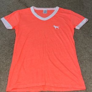 Orange T-shirt from pink